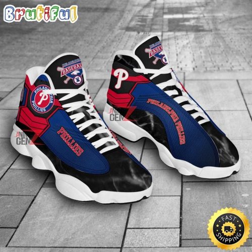 Philadelphia Phillies Air Jordan 13 Sneaker Custom For Fans  Unisex Shoes Gift