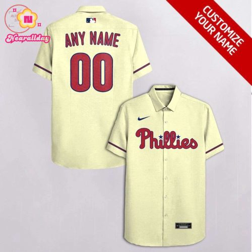Custom Philadelphia Phillies Hawaiian Shirt – Personalized MLB Fan Apparel