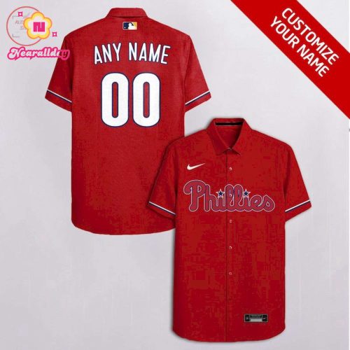 Customized Philadelphia Phillies Red Hawaiian Shirt – Official MLB Merchandise