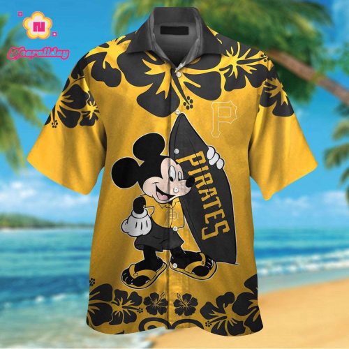 Pittsburgh Pirates Mickey Mouse Hawaiian Shirt – Fun Fan Apparel