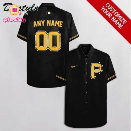 Custom Pittsburgh Pirates Black Hawaiian Shirt – Personalized MLB Fan Gear