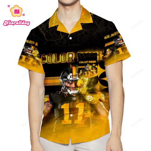 Pittsburgh Steelers Chase Claypool no11 3D All Over Print Summer Beach Hawaiian Shirt With Pocket