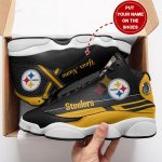 Pittsburgh Steelers Custom Name Air Jordan 13 Sneakers 1096