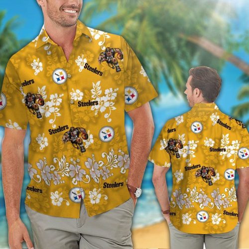 Pittsburgh Steelers Hawaiian Shirt Gift for Men Women #4