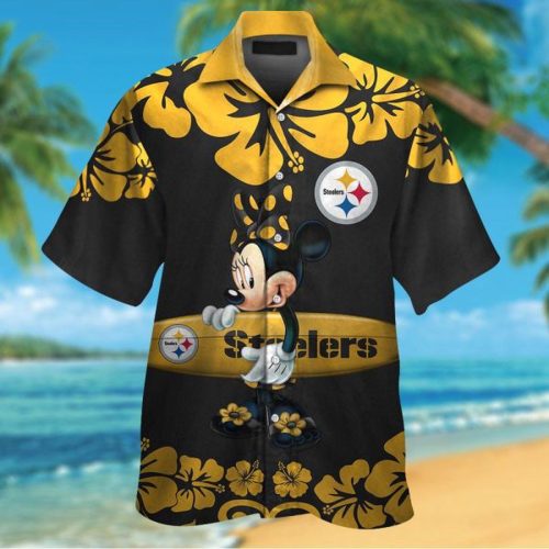 Pittsburgh Steelers & Minnie Mouse Hawaiian Shirt