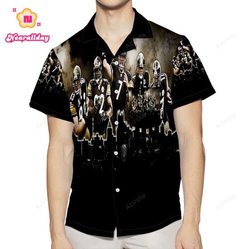 Pittsburgh Steelers Players City 3D All Over Print Summer Beach Hawaiian Shirt With Pocket
