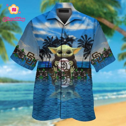 San Diego Padres Baby Yoda Hawaiian Shirt: Official MLB Merchandise