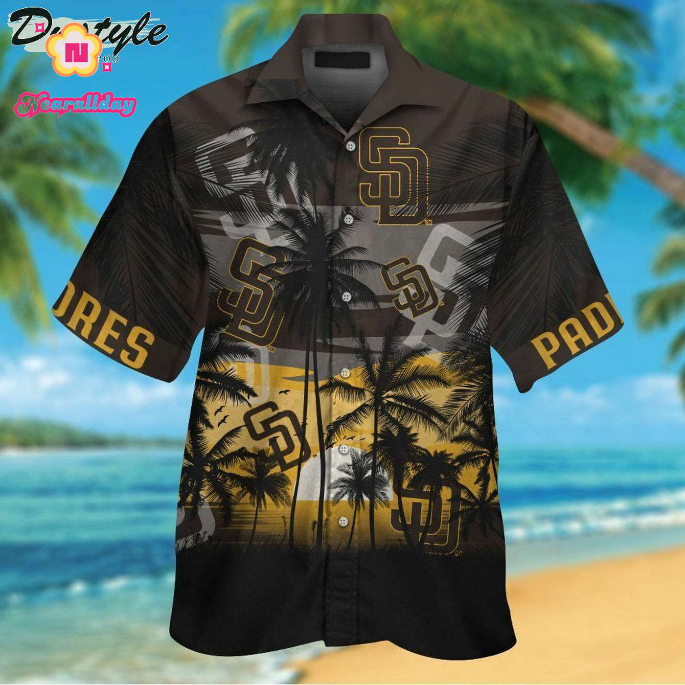 San Diego Padres Tropical Aloha Hawaiian Shirt – Official MLB Merchandise San Diego Padres Tropical Aloha Hawaiian Shirt – Official MLB Merchandise