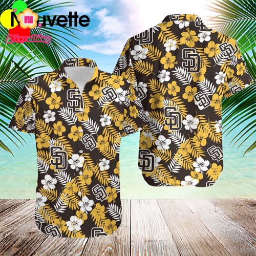 San Diego Padres Tropical Flower Hawaiian Shirt – Official MLB Apparel