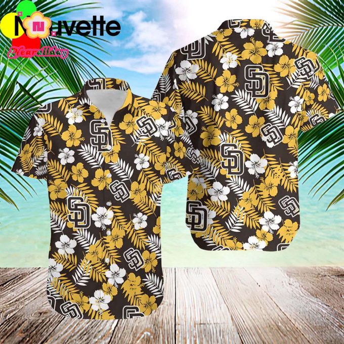 San Diego Padres Tropical Flower Hawaiian Shirt – Official MLB Apparel