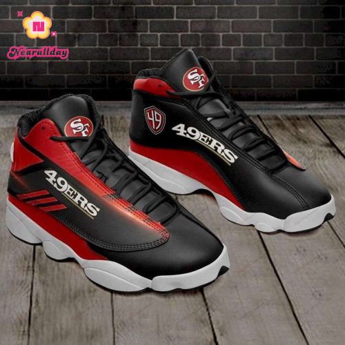 San Francisco 49ers Air Jordan 13 Custom Sneakers V1 For Men Women