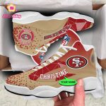San Francisco 49ers Air Jordan 13 Sneaker Custom For Fans Gift