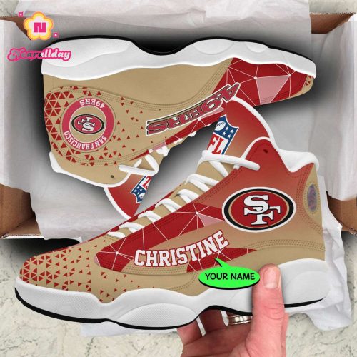 San Francisco 49ers Air Jordan 13 Sneaker Custom For Fans Gift