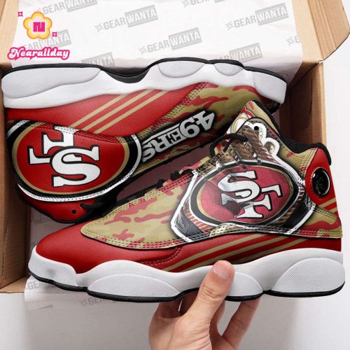 San Francisco 49ers Air Jordan 13 Sneaker Custom For Fans Gift