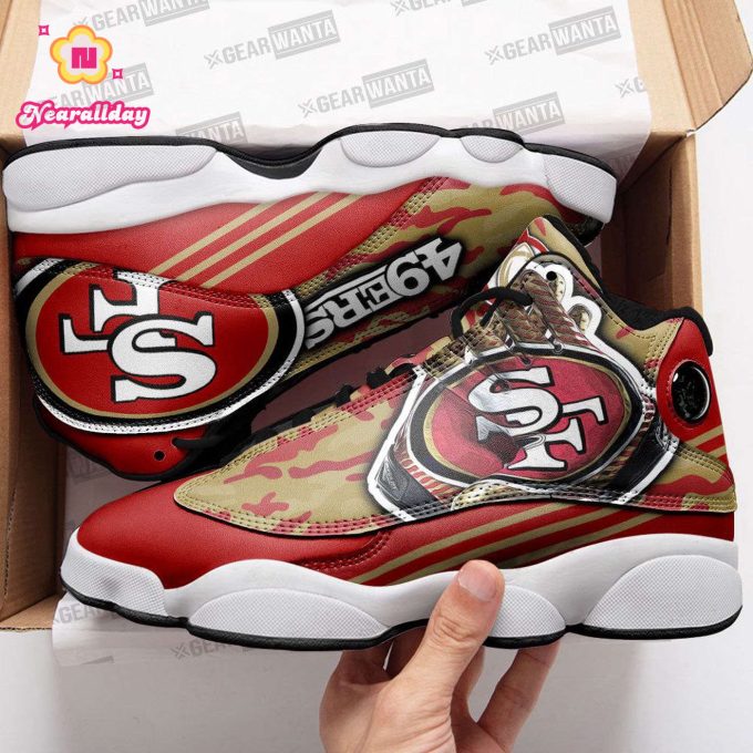 San Francisco 49ers Air Jordan 13 Sneaker Custom For Fans Gift