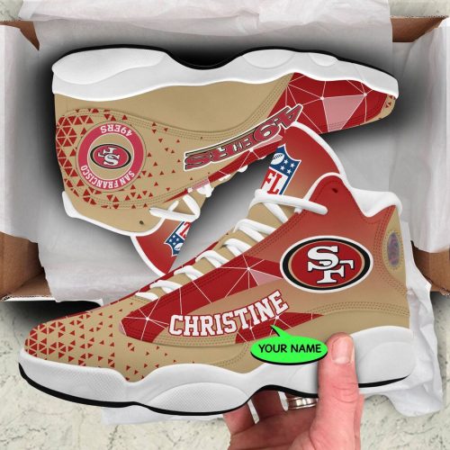 San Francisco 49ers Air Jordan 13 Sneaker Custom For Fans Gift