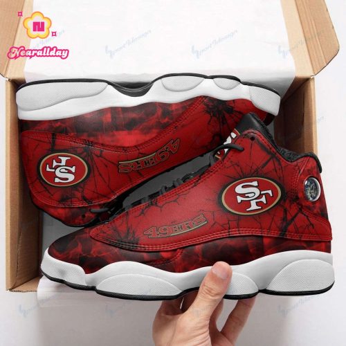 San Francisco 49ers Air Jordan 13 Sneaker Custom For Fans Gift