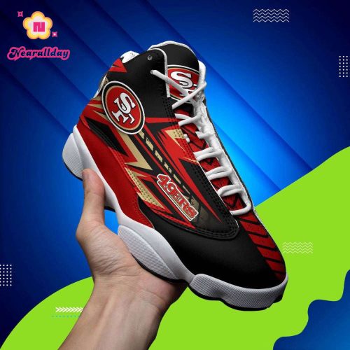 San Francisco 49ers Air Jordan 13 Sneaker Custom For Fans Gift