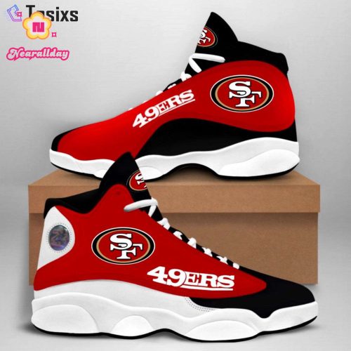 San Francisco 49ers Air Jordan 13 Sneaker Custom For Fans Gift