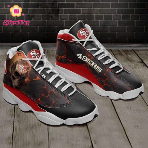 San Francisco 49ers Air Jordan 13 Sneaker Custom For Fans Gift