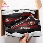 San Francisco 49ers Custom Name Air Jordan 13 Sneakers BG123