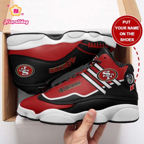 San Francisco 49ers Custom Name Air Jordan 13 Sneakers BG20