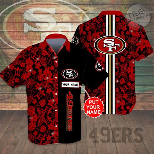 San Francisco 49ers Hawaiian Shirt, Hawaiian Short 3D  NFL Clothes