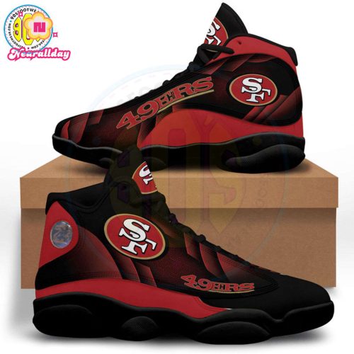San Francisco 49ers J13 Sneakers Jordan 13 Shoes for Football Fan