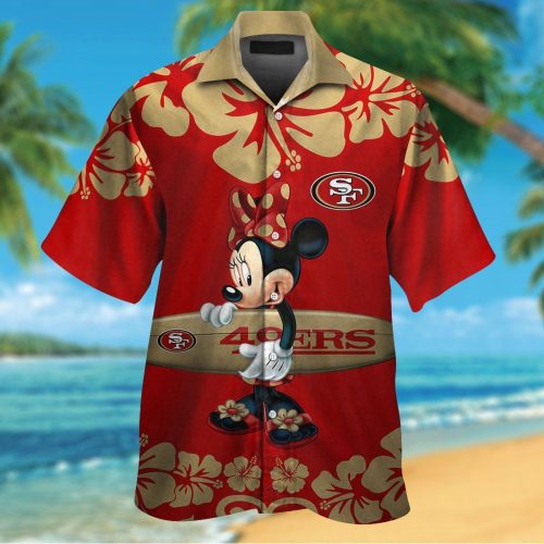San Francisco 49ers & Minnie Mouse Hawaiian Shirt