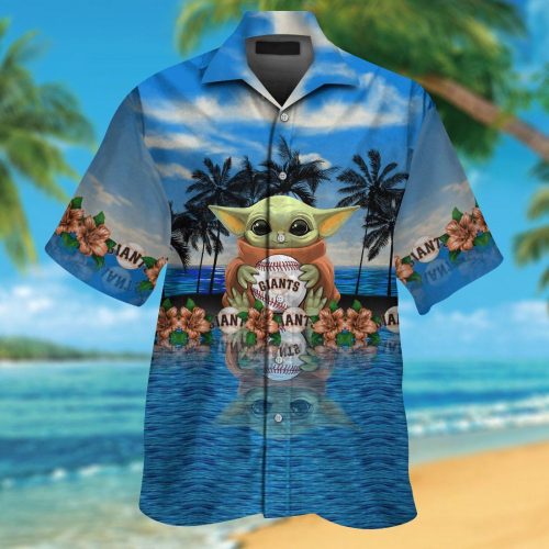 San Francisco Giants Baby Yoda Hawaiian Shirt: Cute & Stylish MLB Fan Gear