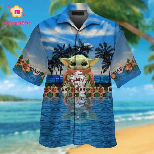 San Francisco Giants Baby Yoda Hawaiian Shirt: Cute & Stylish MLB Fan Gear
