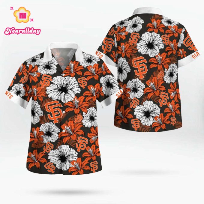 San Francisco Giants Tropical Floral Aloha Hawaiian Shirt – Official MLB Merchandise