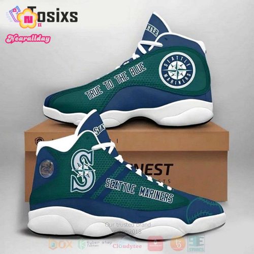 Seattle Mariners Air Jordan 13 Sneaker Custom For Fans  Unisex Shoes Gift
