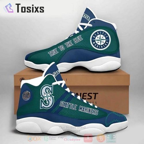 Seattle Mariners Air Jordan 13 Sneaker Custom For Fans  Unisex Shoes Gift