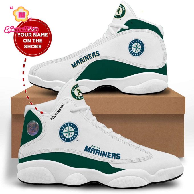 Seattle Mariners Air Jordan 13 Sneaker Custom For Fans  Unisex Shoes Gift