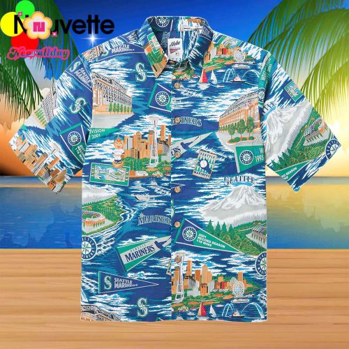 Seattle Mariners Hawaiian Shirt – Scenic Views and Style Official MLB Merchandise