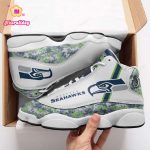 Seattle Seahawks Air Jordan 13 Sneaker Custom For Fans Gift