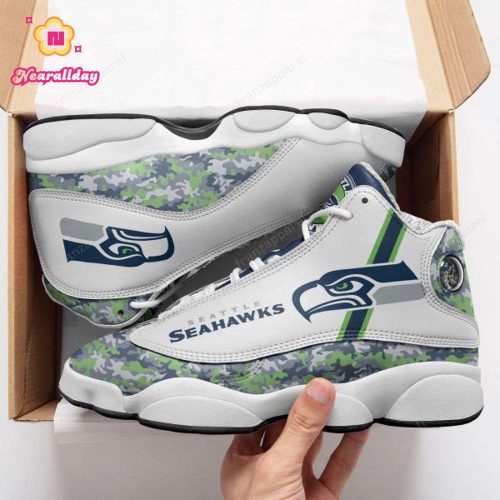 Seattle Seahawks Air Jordan 13 Sneaker Custom For Fans Gift