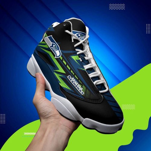 Seattle Seahawks Air Jordan 13 Sneaker Custom For Fans Gift