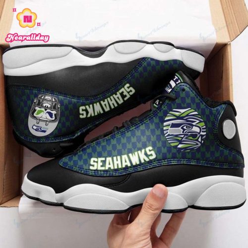Seattle Seahawks Air Jordan 13 Sneaker Custom For Fans Gift
