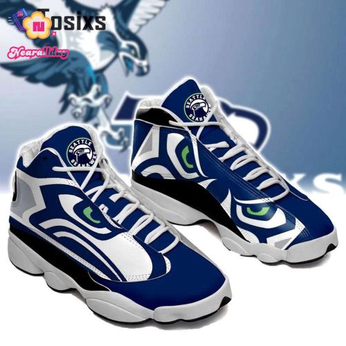 Seattle Seahawks Air Jordan 13 Sneaker Custom For Fans Gift