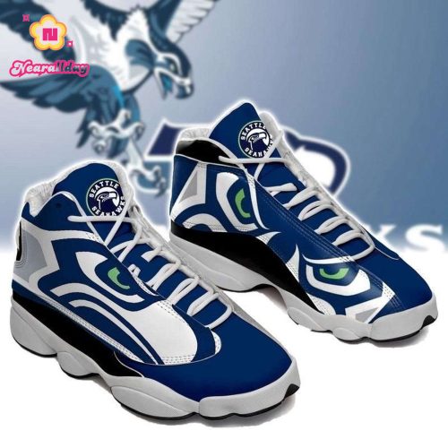 Seattle Seahawks Air Jordan 13 Sneaker Custom For Fans Gift
