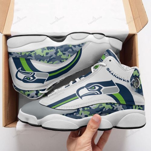 Seattle Seahawks Air Jordan 13 Sneaker Custom For Fans Gift