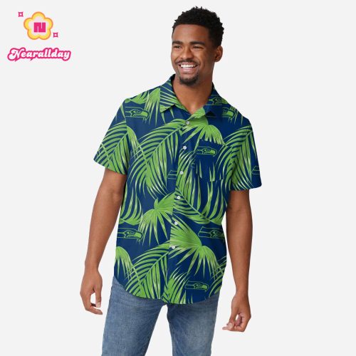Seattle Seahawks Hawaiian Button Up Shirt