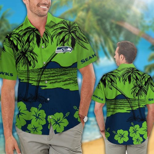 Seattle Seahawks Hawaiian Shirt Gift for Men Women #2