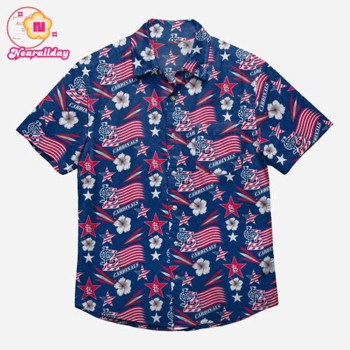 St Louis Cardinals Americana Hawaiian Shirt – Official MLB Gear
