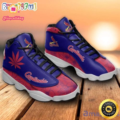 St. Louis Cardinals Weed Air Jordan 13 Sneaker Custom For Fans  Unisex Shoes Gift