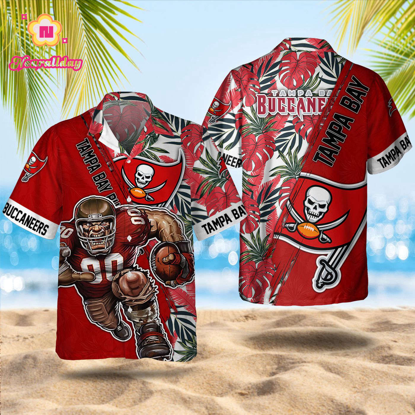 Tampa Bay Buccaneers Summer Hawaiian Shirt Tampa Bay Buccaneers Summer Hawaiian Shirt