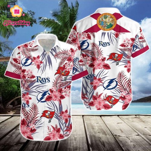 Tampa Bay Rays Hawaiian Shirt – Official MLB Merchandise for Fans