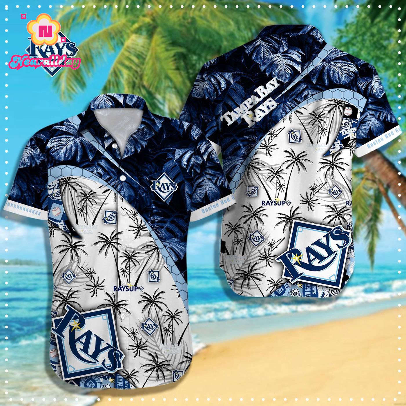 Tampa Bay Rays MLB Hawaiian Shirt – Q-49376: Official Team Merchandise Tampa Bay Rays MLB Hawaiian Shirt – Q-49376: Official Team Merchandise